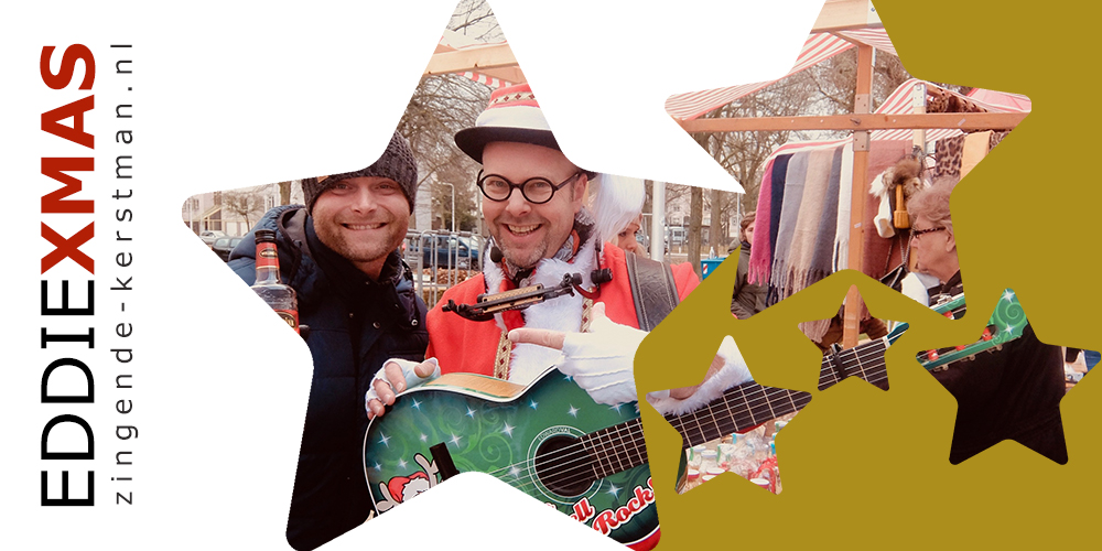 04 | Ster | Zingende kerstman inhuren muzikale mobiele kerstact boeken winkelcentrum gelderland utrecht flevoland friesland eddie xmas