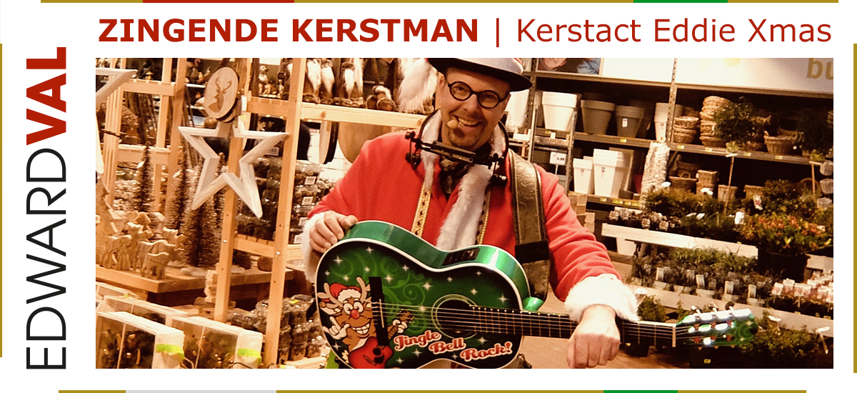 24 Zingende kerstman kerstact Eddie Xmas tuincentrum intratuin kerstmarkt edward val gelderland gelderland utrecht brabant overijssel